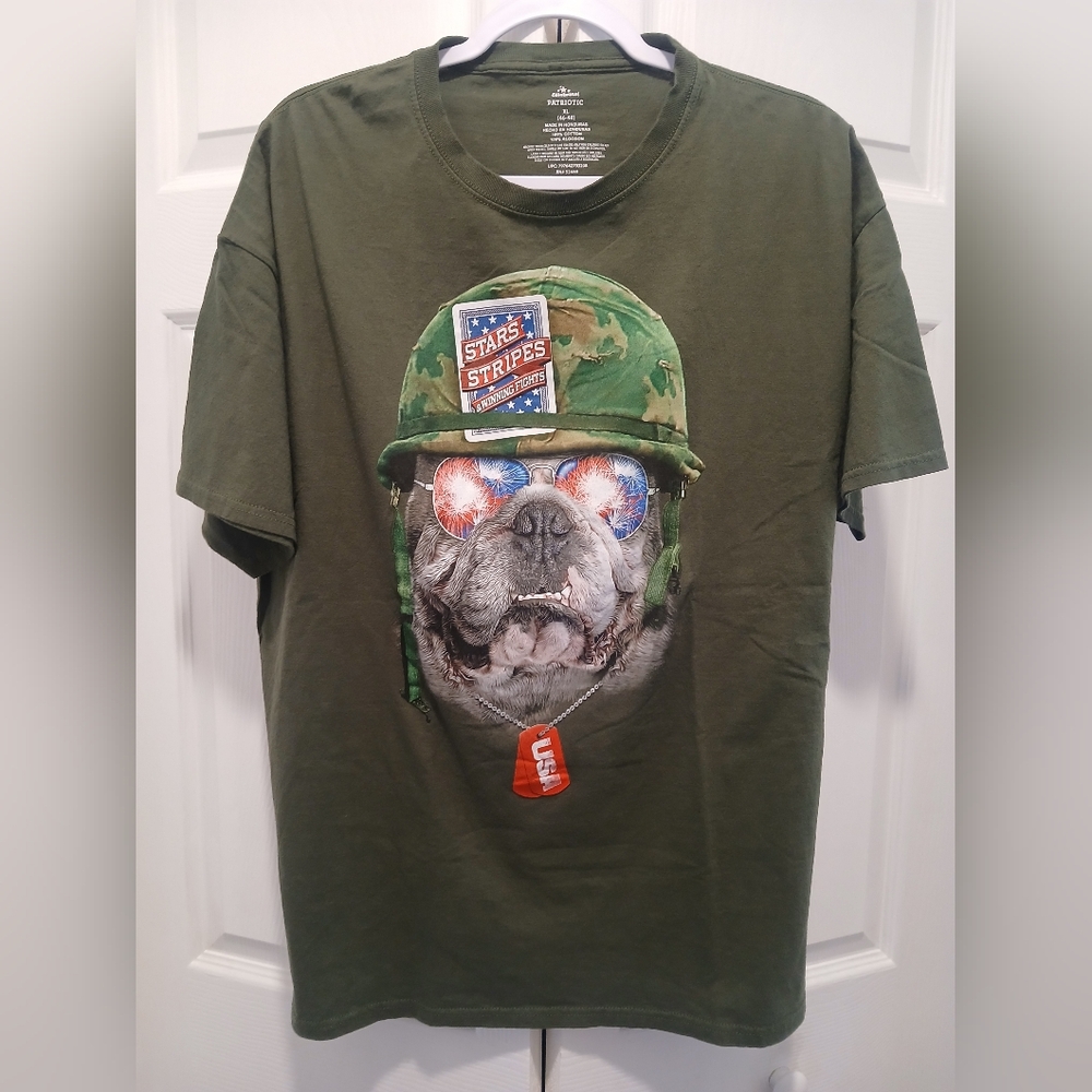 Patriot BullDog Graphic T-SHIRT XL *LIKE NEW